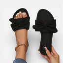 Women’s Comfortable Bow Slide Sandals Soft Footbed Summer Flats