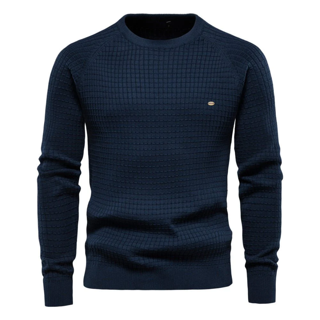 Matteo | Men's Textured Knit Crewneck Sweater