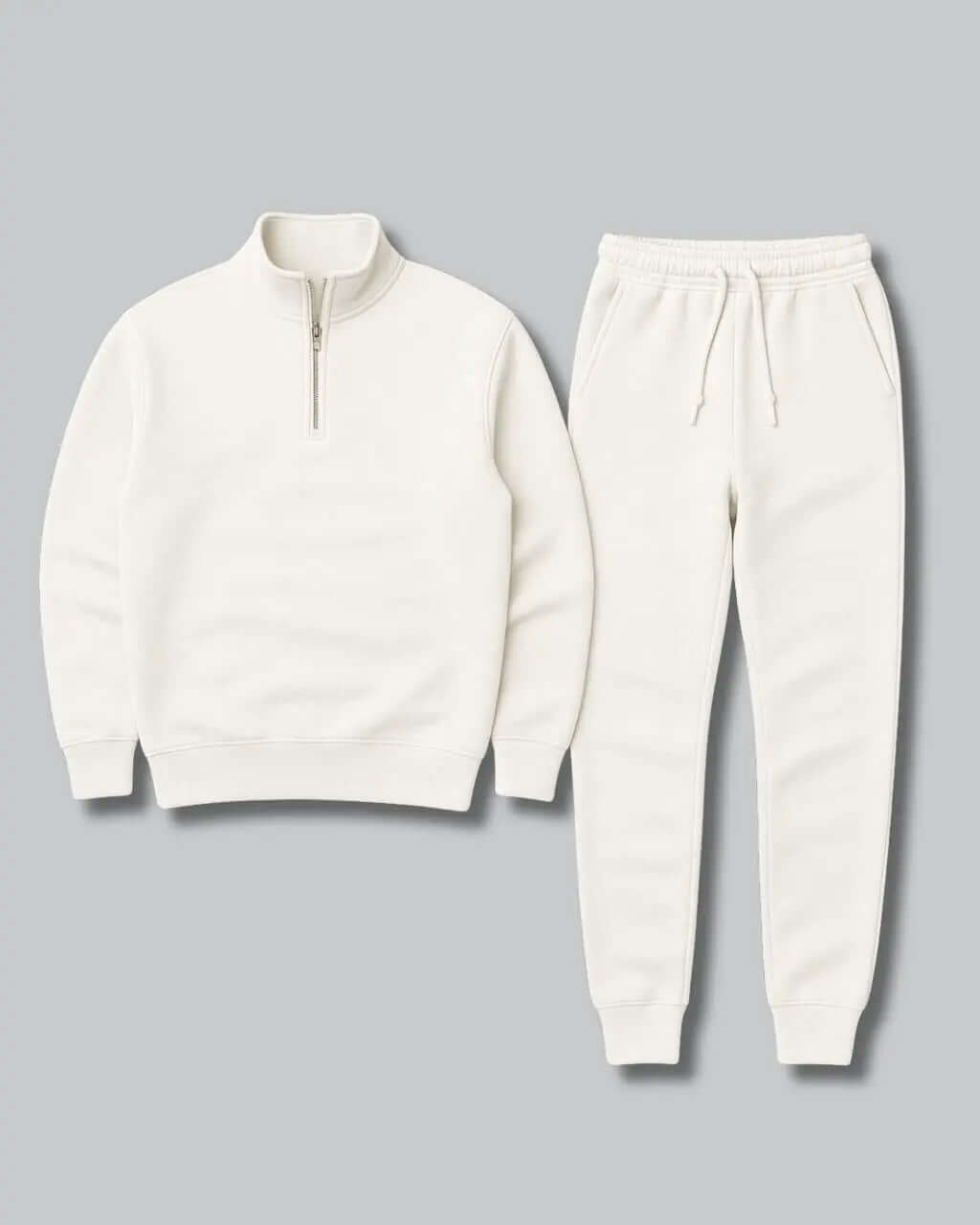 Simon Men’s Tracksuit – Quarter Zip Sweatshirt and Jogger Pants Set