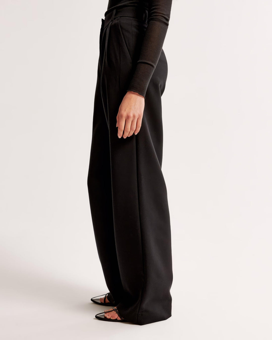 Claudine – Pleated High Waist Trousers with Tailored Fit