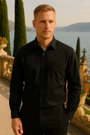 Adrian Men’s Cotton Shirt – Long Sleeve All-Season Wear