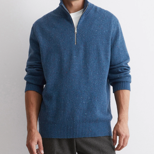 Gareth | Men's Half-Zip Knit Sweater – Classic, Comfortable & Versatile