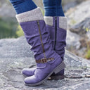 Clarisse | Women’s Tall Winter Boots with Knit Cuff
