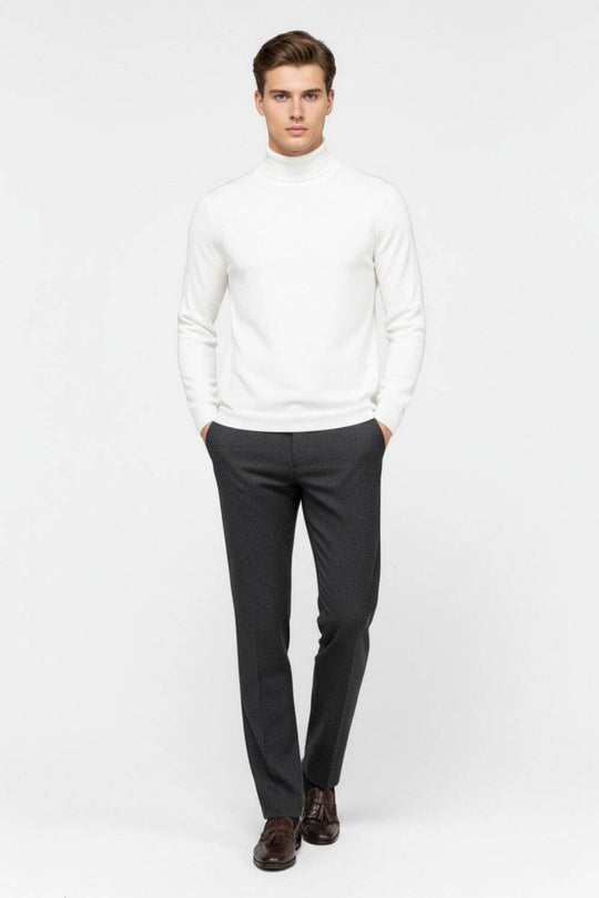 Barclay & Bloom | Herren Rollkragenpullover – Feiner Strick Wollmischung Pullover