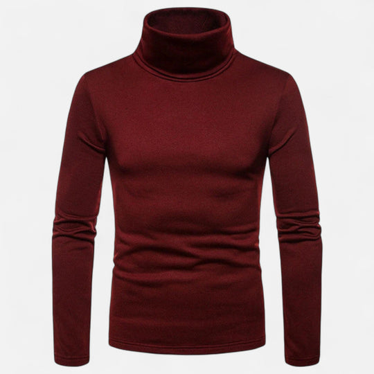 Barclay & Bloom | Men’s Turtleneck Top – Slim Fit Stretch Long Sleeve