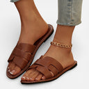 Women’s Minimalist Flat Slide Sandals Non-Slip Sole