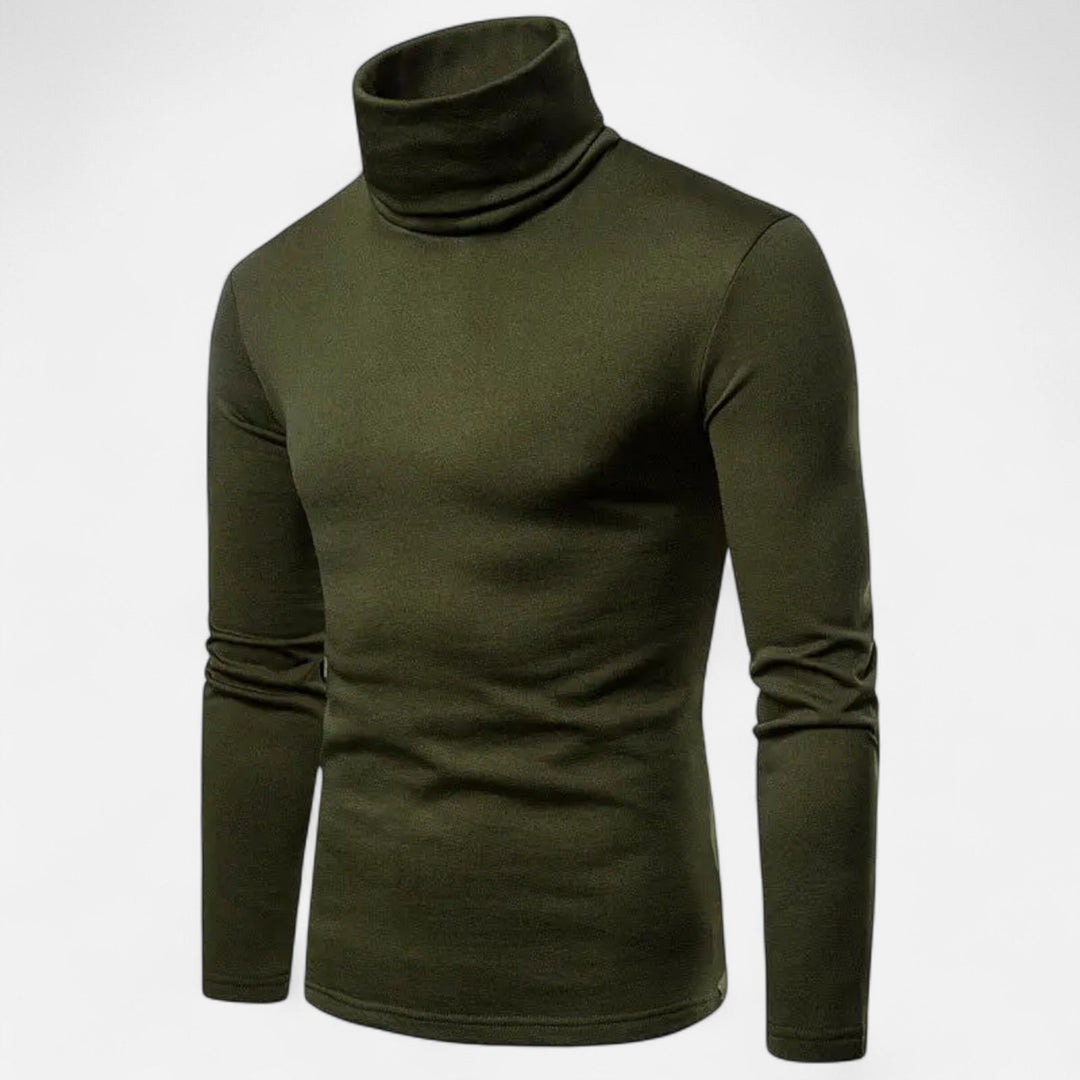 Barclay & Bloom | Men’s Turtleneck Top – Slim Fit Stretch Long Sleeve