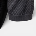 Heren polo met korte mouwen, gestructureerde brei, ademend, slanke pasvorm