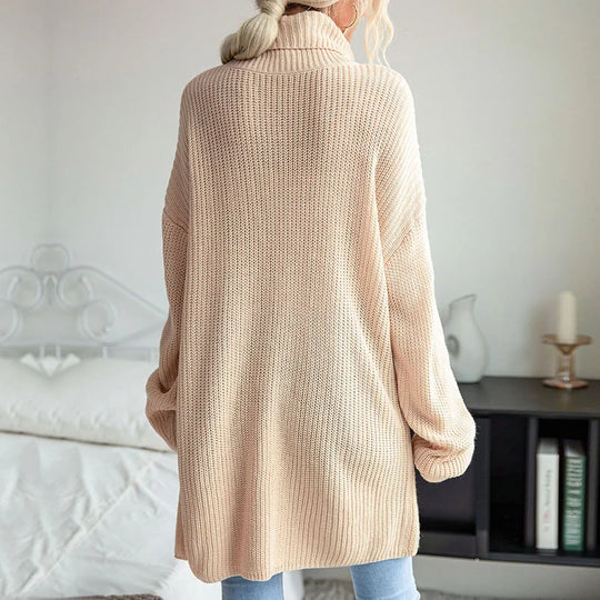 Adrienne – Women’s knitted turtleneck sweater tunic