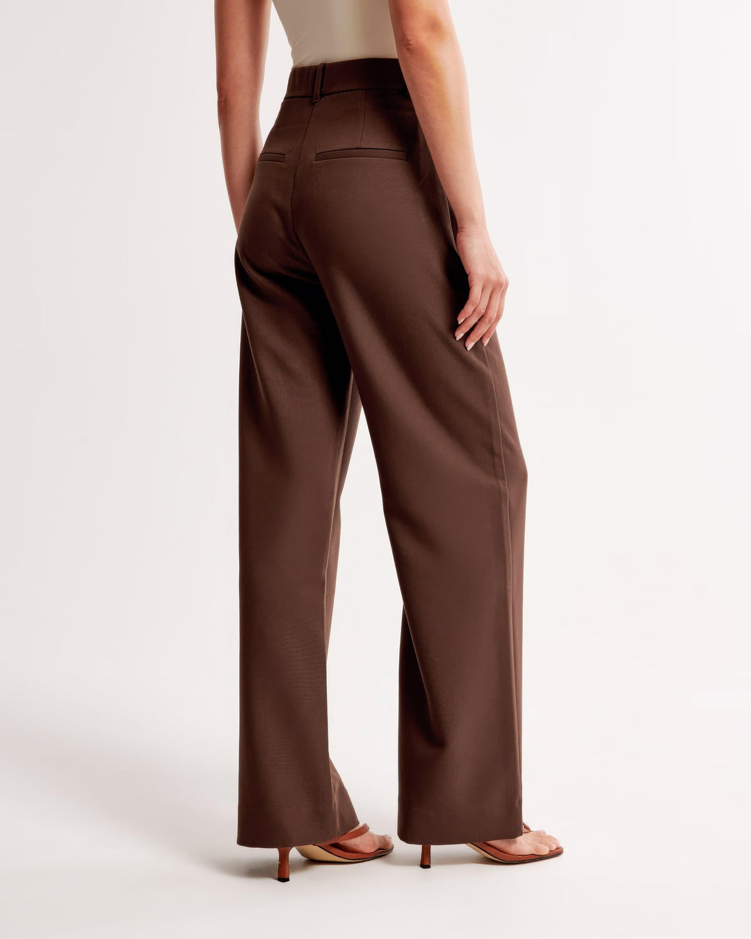 Claudine – Pleated High Waist Trousers with Tailored Fit