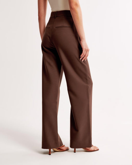 Claudine – Pleated High Waist Trousers with Tailored Fit