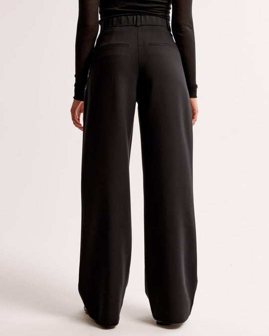 Claudine – Pleated High Waist Trousers with Tailored Fit