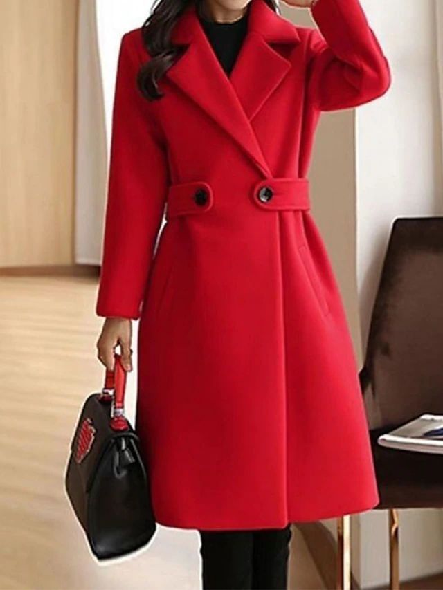 Claudine - Women's Belted Midi Coat
