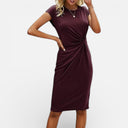 Dames Klassieke Midi-jurk voor Kantoor en Avondkleding