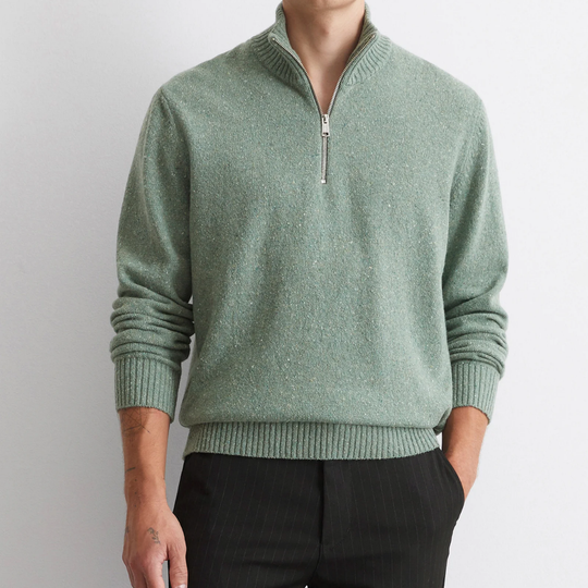 Gareth | Men's Half-Zip Knit Sweater – Classic, Comfortable & Versatile