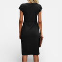 Dames Klassieke Midi-jurk voor Kantoor en Avondkleding