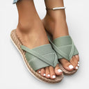 Women’s Espadrille Slide Sandals Comfort Woven Sole Casual Summer
