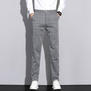 Mason | Slim Fit Checked Trousers
