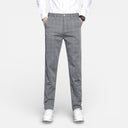 Men’s Tailored Checked Trousers – Slim Fit Business Wear