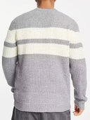 Barclay & Bloom - Herren gestreifter Strickpullover