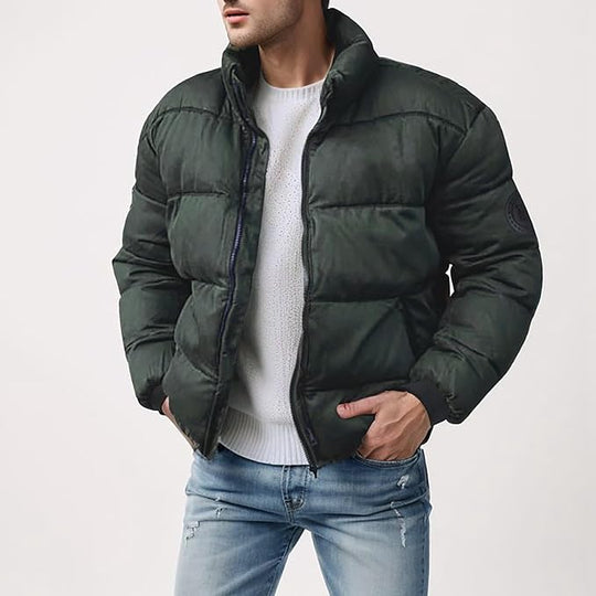 Victor Men’s Puffer Jacket – Quilted Winter Coat