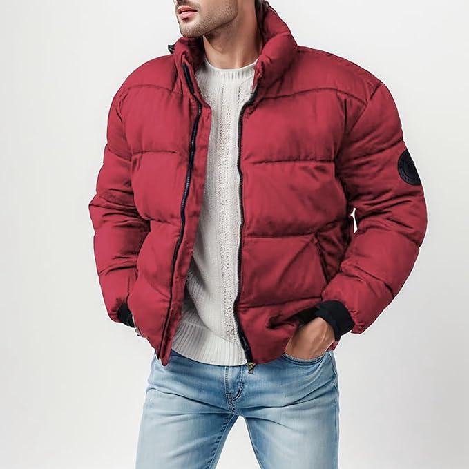 Victor Men’s Puffer Jacket – Quilted Winter Coat