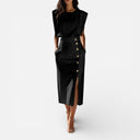 Women’s Premium Sheath Midi Dress Comfort Summer Office