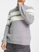 Barclay & Bloom - Herren gestreifter Strickpullover