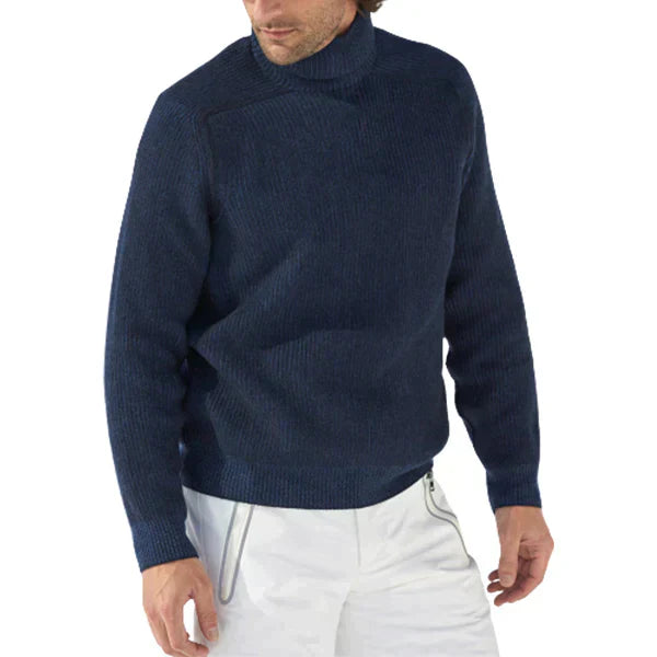 Harrison Men’s Sweater – Ribbed Turtleneck Knit Pullover