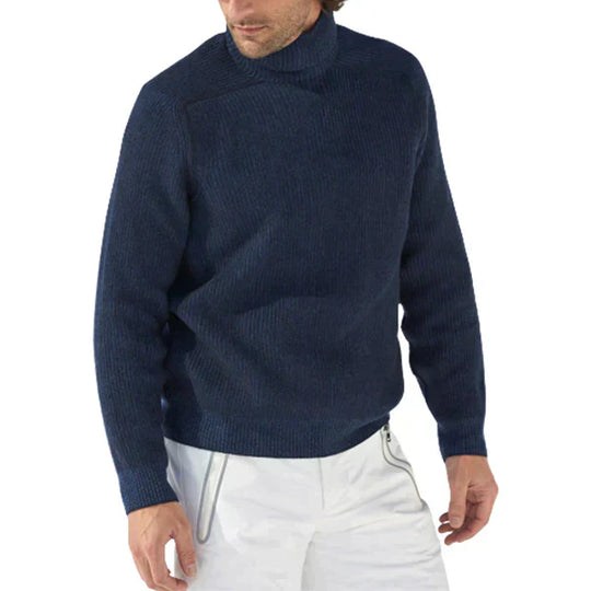 Harrison Men’s Sweater – Ribbed Turtleneck Knit Pullover