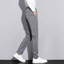 Mason | Slim Fit Checked Trousers