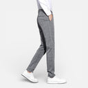 Men’s Tailored Checked Trousers – Slim Fit Business Wear