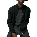 Adrian Men’s Bomber Jacket – Suede Look Zip-Up