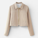 Dames Zomer Visgraat Kleding Set Korte Jas Broek