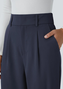 Women’s High-Waist Stretch Slim-Fit Trousers with Side Pockets