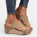 Women’s Platform Wedge Sandals Stable Fit Open Toe