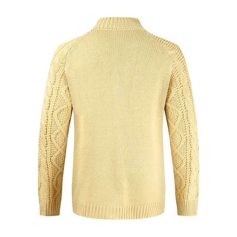 Miles Men’s Cardigan – Chunky Knit Button-Up Sweater