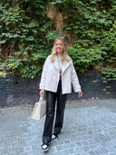 Camille – Damen Doppelreihiger Wollmischmantel