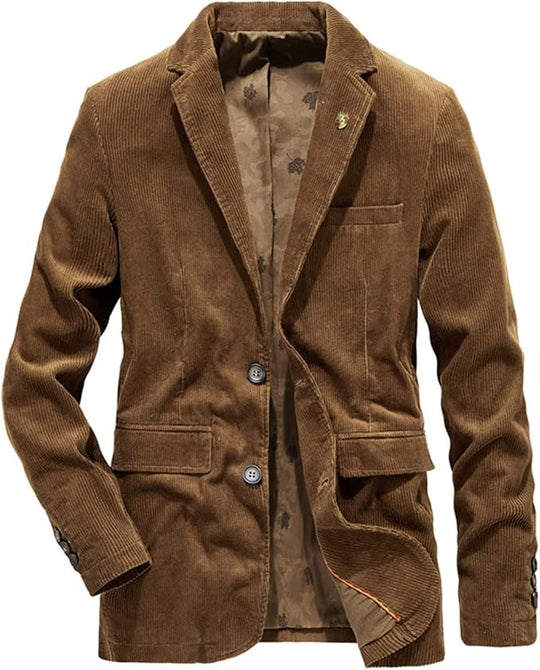 Barclay & Bloom | Men’s Corduroy Blazer – Tailored Two-Button Casual Jacket