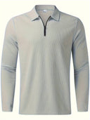 Barclay & Bloom – Men's Casual Zip-up Polo With V-Neck