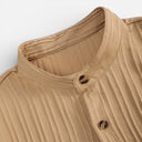 Men’s Summer Outfit Short Sleeve Shirt and Pants Set Lightweight