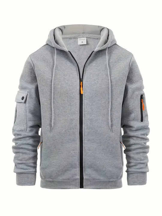 Nathan | Full Zip Utility Hoodie