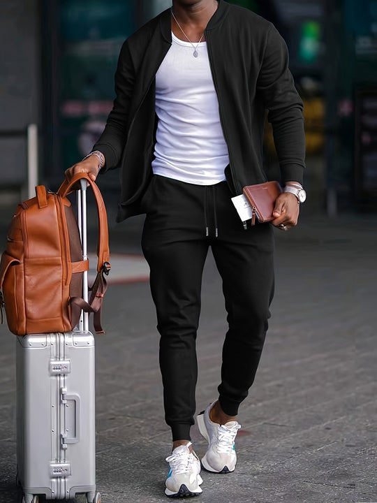 Ruben Men’s Tracksuit – Zip Jacket and Jogger Pants Set