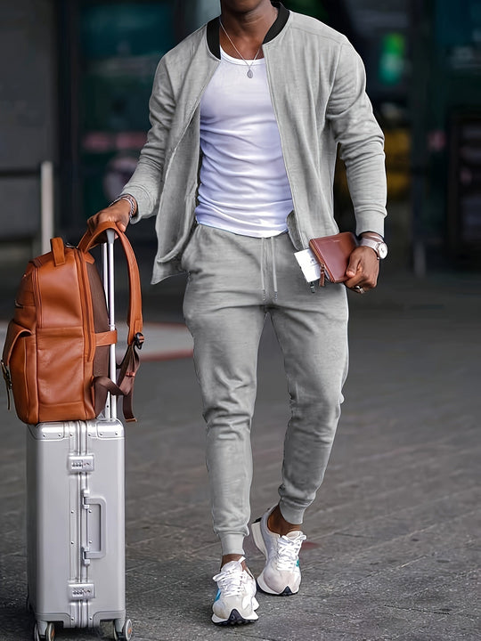 Ruben Men’s Tracksuit – Zip Jacket and Jogger Pants Set