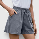 Women’s Linen Cotton Blend Shorts Lightweight Casual Loose Fit Summer