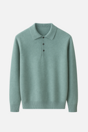 Julian Herren Strick Polo – Langarm Ganzjahresbekleidung