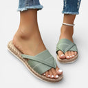 Women’s Espadrille Slide Sandals Comfort Woven Sole Casual Summer