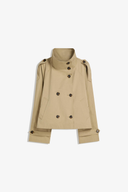 Barclay & Bloom | Damen-Trenchcoat – Kurze, Taillierte Doppelreihige Jacke