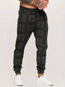 Williams Men’s Checked Jogger Pants – Slim Fit Trousers