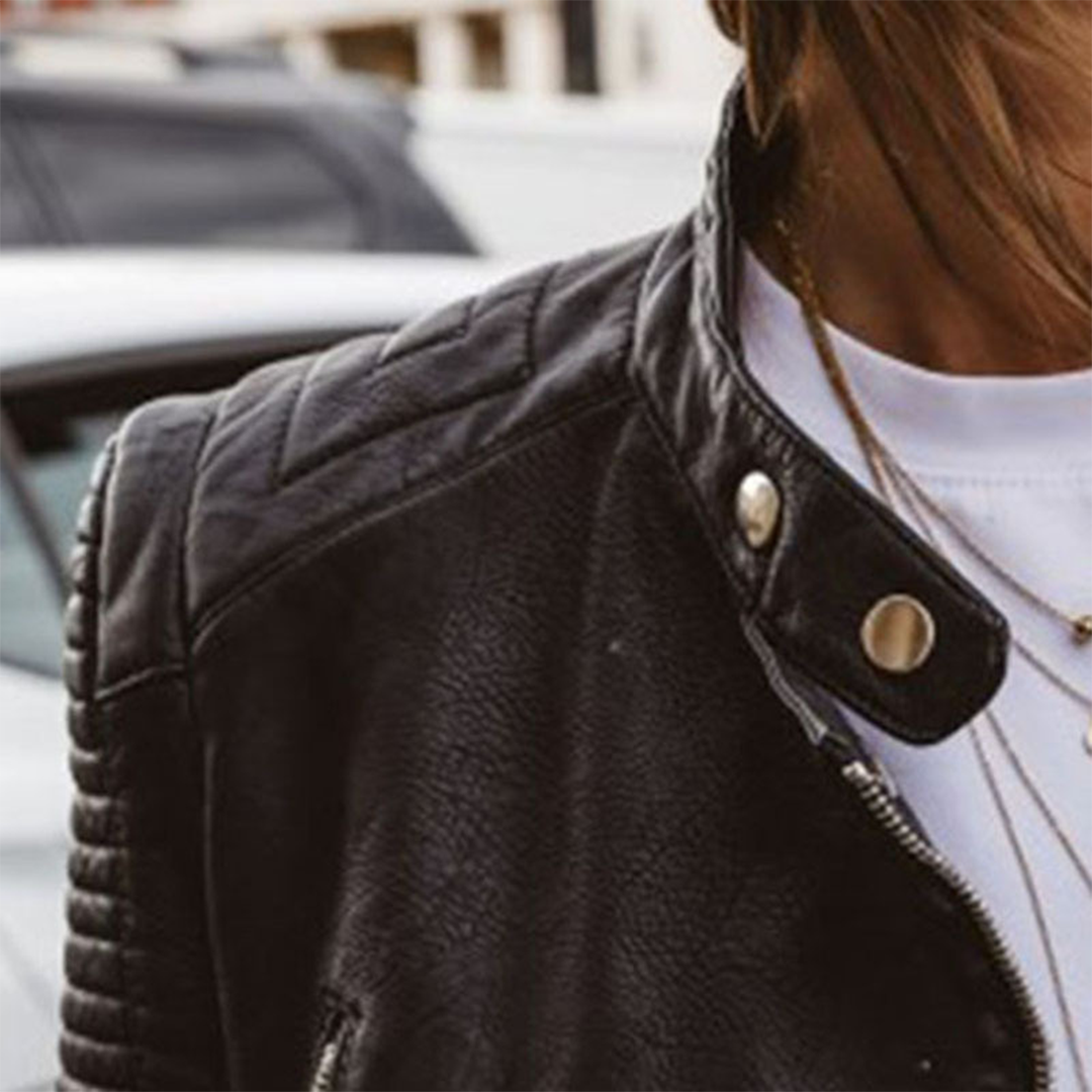Avalon | Dames Leren Bikerjack